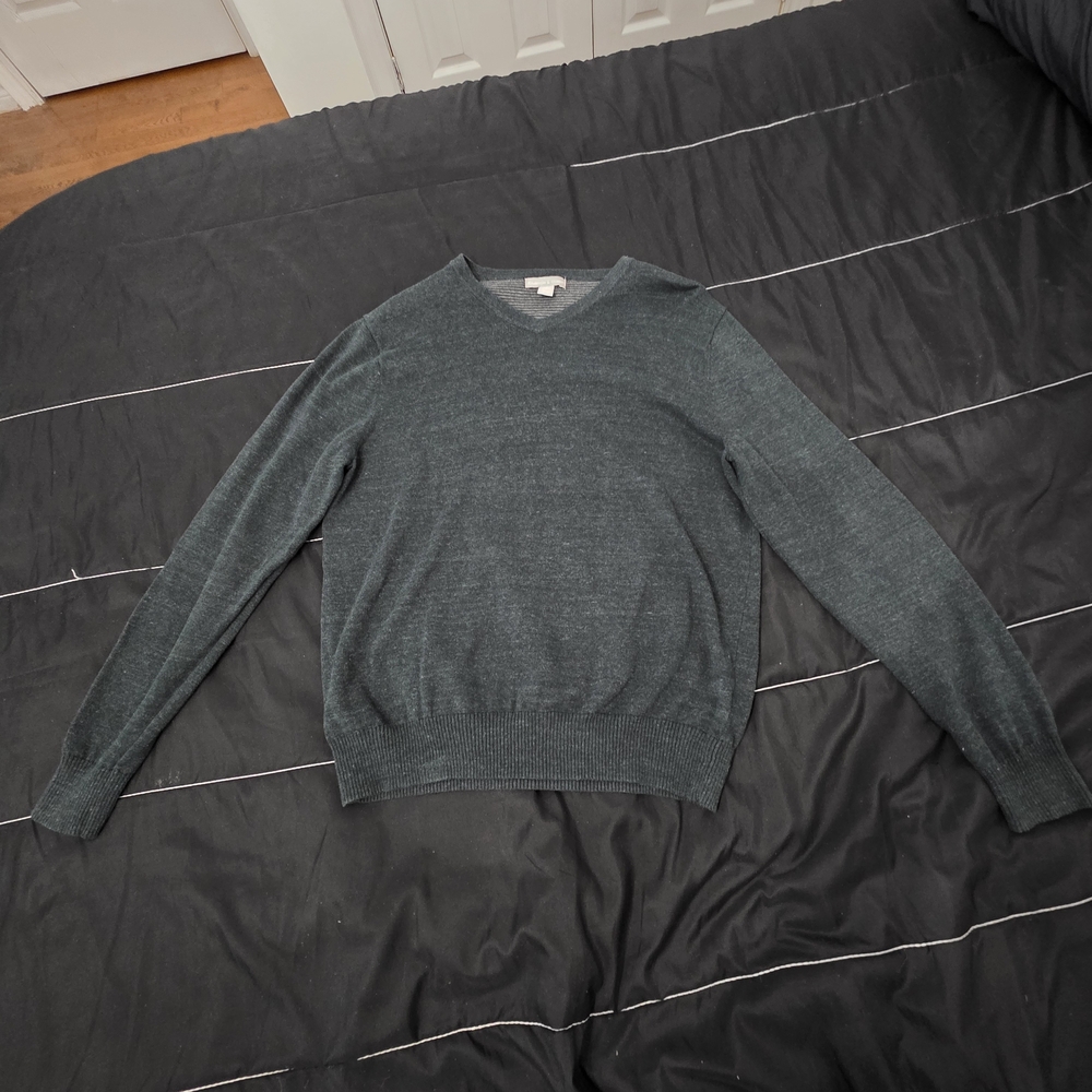 Elegant Men's V-Neck Sweater - Teal